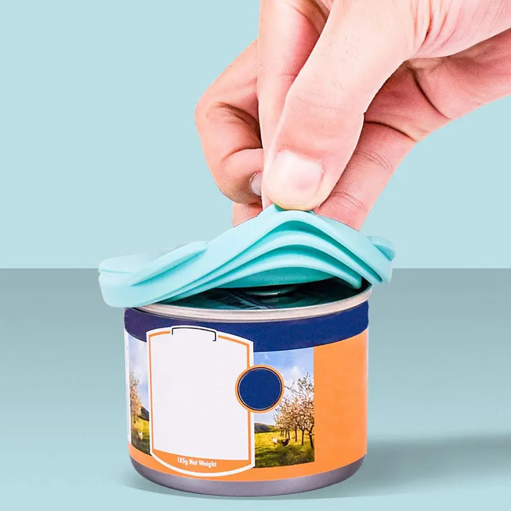 3 In 1 Reusable Silicone Dog Cat Canned Lid Food Sealer Spoon